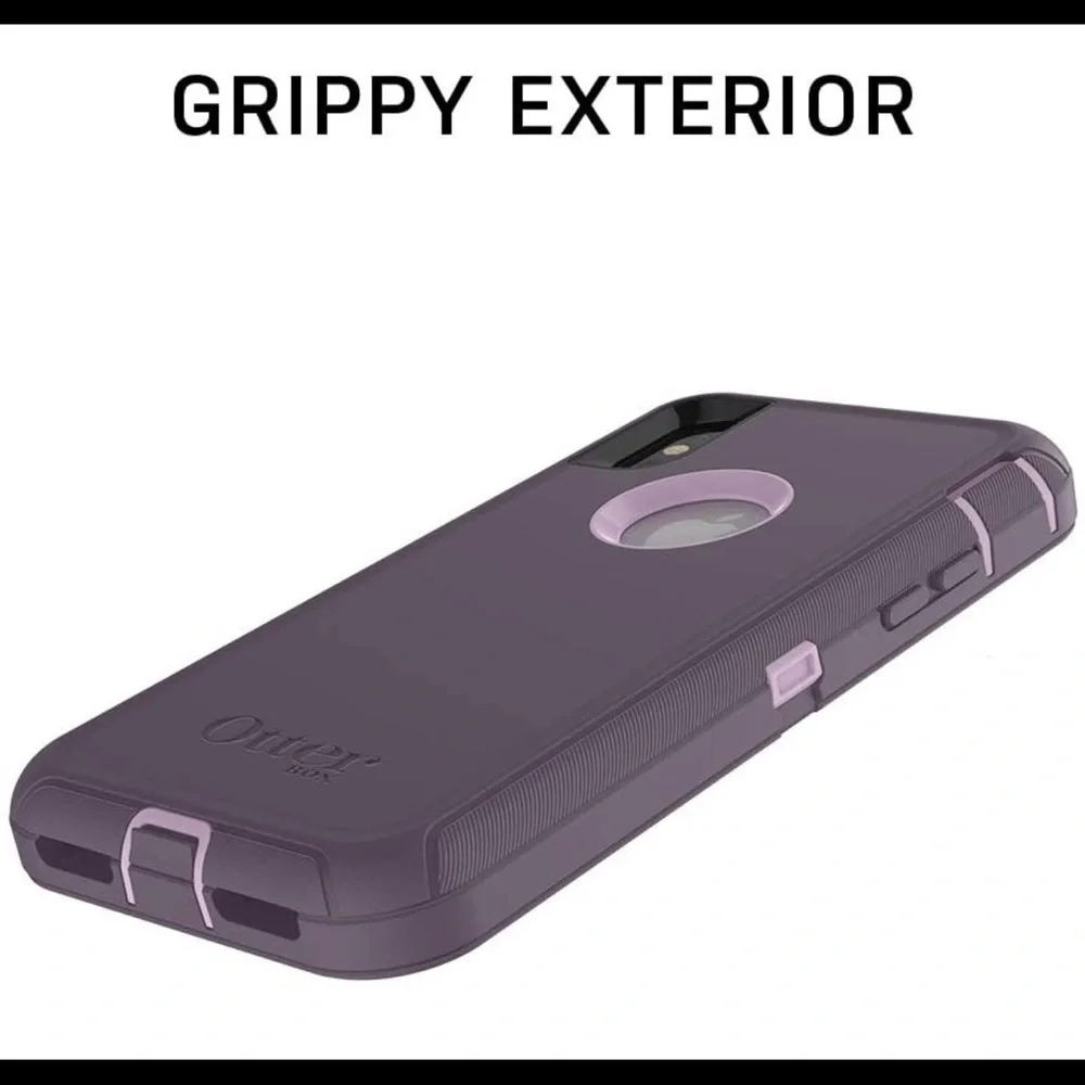 OtterBox Defender iPhone XS Max Rugged case with belt clip holster Black New
